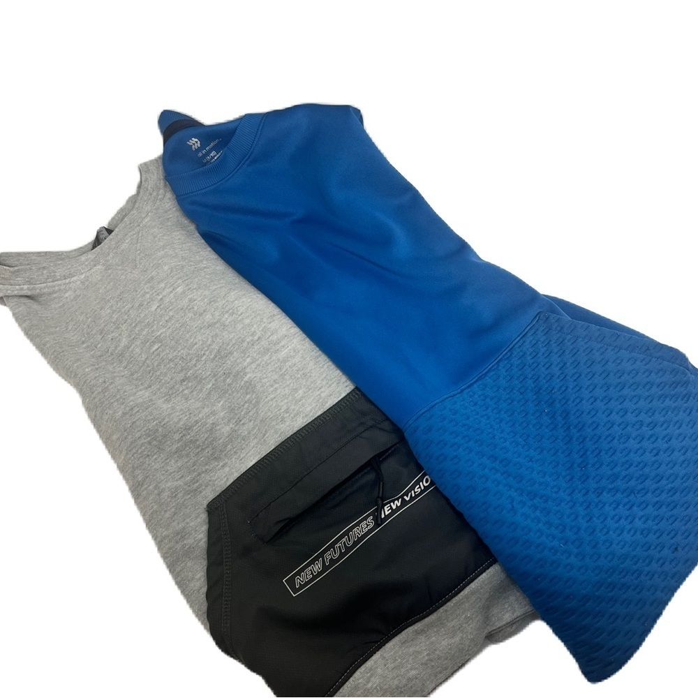 All in motion, Primark boys sz 8 blue & gray streetwear lightweight sweatshirts